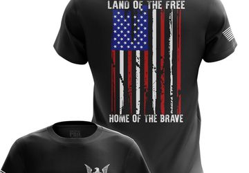 Land of the Free | USA Men’s Tee | Comfort-Focused Patriotic Shirts
