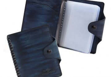Cardholder CANGURIONE 3309-020 Dark-Blue Hand Made