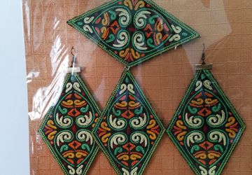 Ethnic Embroidered Jewelry Set