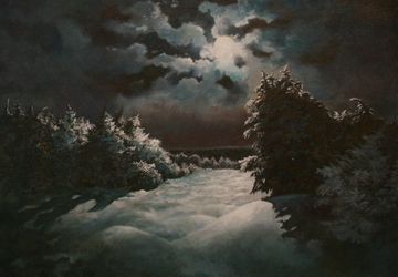 A picture "Night and moon"