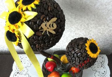 The Sunflower coffee topiary