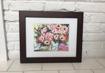 Original Watercolor Painting- Flower Vase