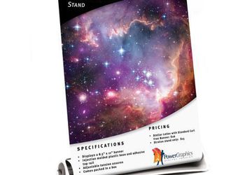Stellar Letter Tabletop Banner Stand - Perfect For Up-Close Promotions