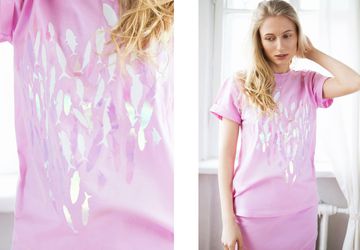 T-shirt with fishes