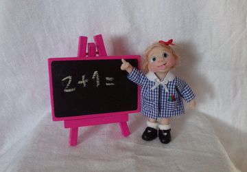One of a kind adorable miniature clever little girl who loves maths!!!!