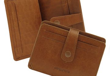 Leather handmade cardholder Cangurione 3318-004 Melissa Tan