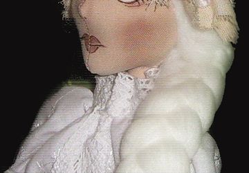 A textile boudoir doll "Mary"