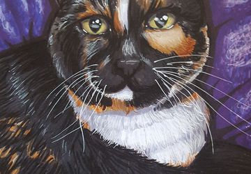 7"x10" Hand-painted Pet Portraits | Gift for Pet Owner, Animal Lover, Cat Lover, Dog Lover, Horse Lover | Pet Memorial, Pet Remembrance, Pet Loss