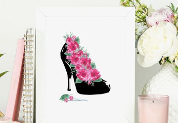 Fashion wall art, high heels art.