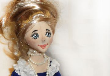 A textile boudoir doll "A princess"