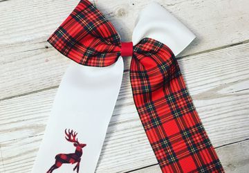 Tartan cheer bow