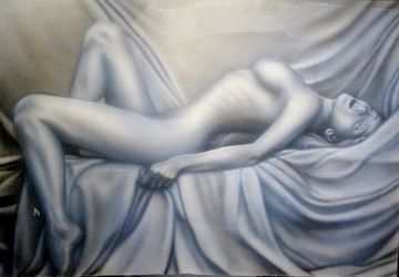 Passion - a painting in aerographics without frame