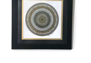 mandala drawing, boho wall art, mandala wall art, mandala art, meditation art, yoga art, boho decor, mandala decor, wall art, art, mandala