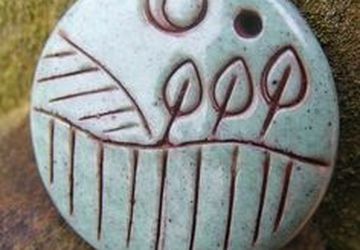 Faux Ceramic Pendant