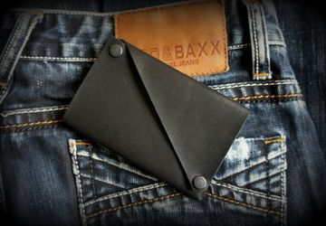 A wallet made of genuine leather