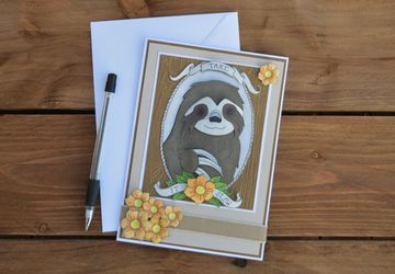 Sloth Greetings Card