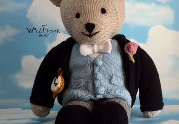Handcrafted, one of a kind teddy bear - Burdock.