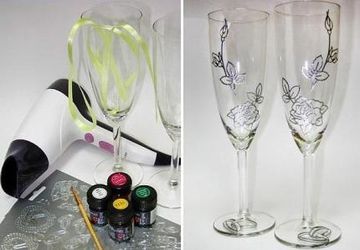 Decorating Wine Glasses For Wedding
