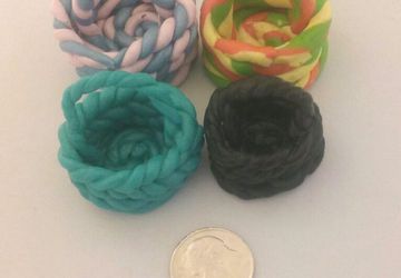 Easter egg polymer clay baskets