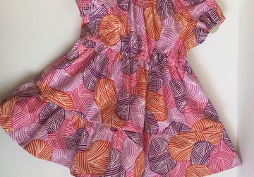 Organic cotton baby dress 0-3 months