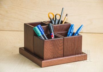 A holder for stationery (mahogany color)