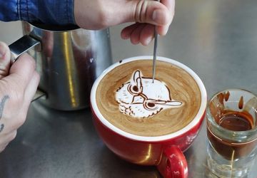 COFFEE ART MASTER CLASS - HOW TO DRAW ON COFFEE!