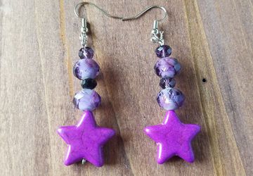 Sailor Saturn Earrings/Sailor Saturn Cosplay/Sailor Moon Earrings/Sailor Moon Jewelry/Sailormoon Jewelry/ Hotaru Tomoe Earrings