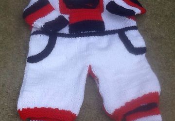 Patriotic newborn overall set