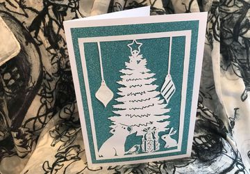 Oh Christmas Tree papercutting template