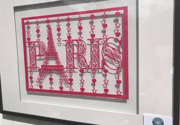 Paris in Love | A3 or A4 papercutting template | Birthday, Christmas, Anniversary, Gift for him, Gift for her | Commercial Use