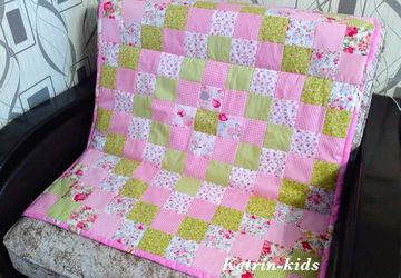 A patchwork blanket