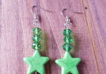 Sailor Jupiter Star Earrings/Sailor Jupiter Earrings/Sailor Jupiter Cosplay/Sailor Moon Costume/Anime Accessory/Lita Earrings/Makoto Kino