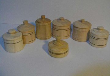 Set of kitchen jars for spices