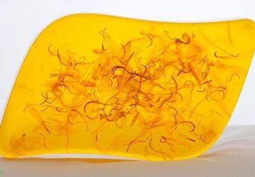 A flower soap with natural ingredients