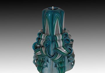 Christmas gifts - Christmas gift - Carved candles - Housewarming gift - Candle - Hand Carved candles 5 inch/ 12cm