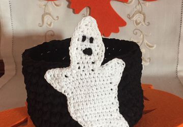 Halloween's Crochet Basket
