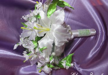 Textile wedding bouquet
