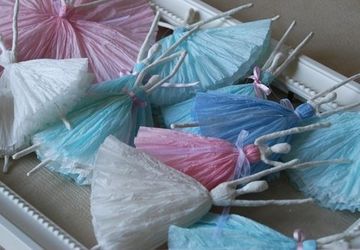 DIY Ballerinas from napkins