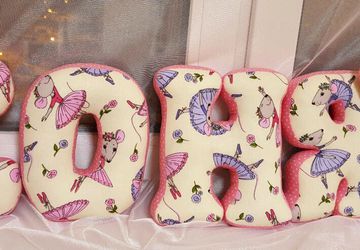 Big textile letters (names)