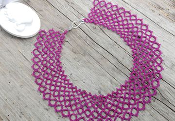 Hot pink necklace