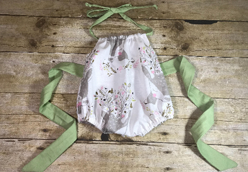 Baby girl deer romper