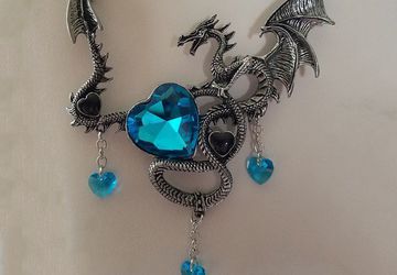 Silver Dragon Necklace/Dungeons and Dragons/Dragon Jewelry/Fairytale Dragon/Dragon Pendant/Fantasy Dragon Necklace