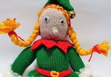 Christmas Elf Knitted Toy - Bernadette