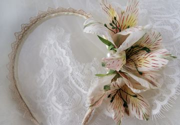 Alstroemeria headband