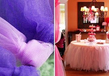 How To Make A Tulle Table Skirt